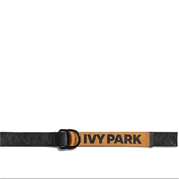 ☀️3/$25 Adidas x Ivy Park Logo Belt in Black & Mesa reversible - Picture 1 of 7